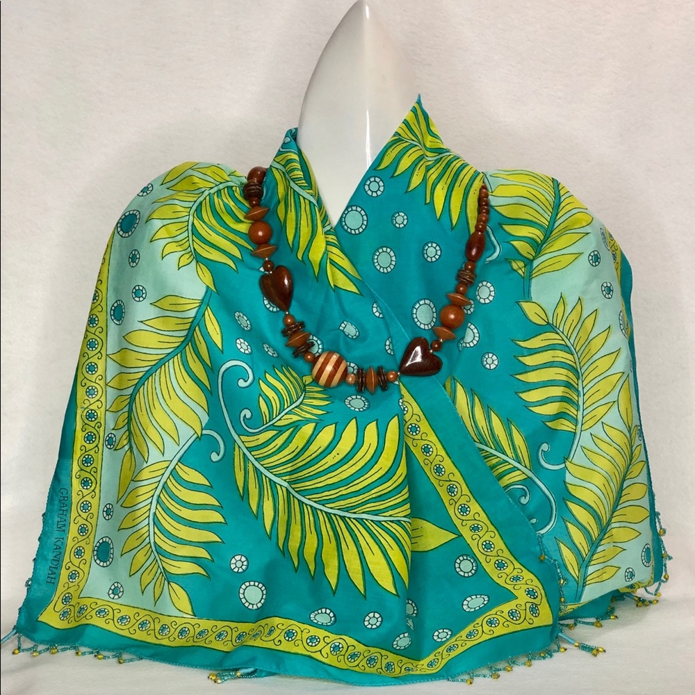 CHARLES TYRWHITT scarf beaded gorgeous!